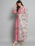 trendy pink linen cotton trendy fashioner linen cotton readymade suit collection with pink rayon rt8932-184888 Close-up View