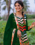 glamorous multi heavy faux georgette trendy fashioner heavy faux georgette salwar suit collection with green heavy santoon rt8957-185007 Close-up View