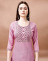 stylish pink cotton blend trendy fashioner cotton blend readymade suit collection with wine cotton blend rt8958-185010 Side View