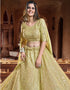 chic dark yellow georgette traditional wear women's heavy lehenga choli collection with dark yellow georgette rt8964-185033 Front View