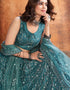 sophisticated teal soft net traditional wear women's heavy lehenga choli collection with teal soft net rt8966-185039 Close-up View