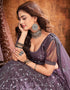 contemporary purple mauve soft net traditional wear women's heavy lehenga choli collection with purple mauve soft net rt8966-185041 Back View