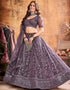 contemporary purple mauve soft net traditional wear women's heavy lehenga choli collection with purple mauve soft net rt8966-185041 Front View