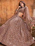 classy beige soft net traditional wear women's heavy lehenga choli collection with beige soft net rt8966-185042 Back View