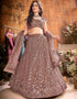 classy beige soft net traditional wear women's heavy lehenga choli collection with beige soft net rt8966-185042 Front View