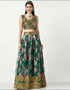 chic green faux georgette traditional wear women's heavy lehenga choli collection with green faux georgette rt8975-185072 Close-up View