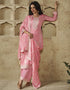 trendy pink chinon designer function wear heavy salwar suit collection with pink santoon rt8996-185166 Front View