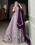 classy purple georgette traditional wear women's heavy lehenga choli collection with multi georgette rt9001-185183 Front View