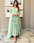 modern sea green heavy faux georgette designer wear elementary readymade suit collection with sea green cotton rt9012-185247 Close-up View