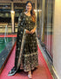 sophisticated mehendi green heavy faux georgette designer wear elementary readymade suit collection with mehendi green cotton rt9012-185248 Close-up View