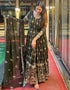 sophisticated mehendi green heavy faux georgette designer wear elementary readymade suit collection with mehendi green cotton rt9012-185248 Front View