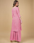 stylish pink georgette traditional function wear readymade suit collection with pink georgette rt9016-185259 Back View