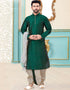 Rama Green Kurta Dhupion Silk Dhoti