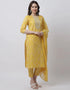 elegant mustard pure cambric cotton trendy fashioner readymade suit collection with mustard pure cambric cotton rt9030-185355 Close-up View