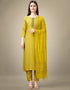 modern yellow rayon trendy fashioner readymade suit collection with yellow rayon rt9040-185403 Close-up View