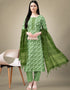 sophisticated green rayon trendy fashioner readymade suit collection with green rayon rt9041-185404 Front View