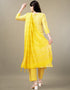 trendy yellow rayon trendy fashioner readymade suit collection with yellow rayon rt9042-185409 Back View