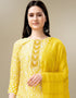 trendy yellow rayon trendy fashioner readymade suit collection with yellow rayon rt9042-185409 Side View