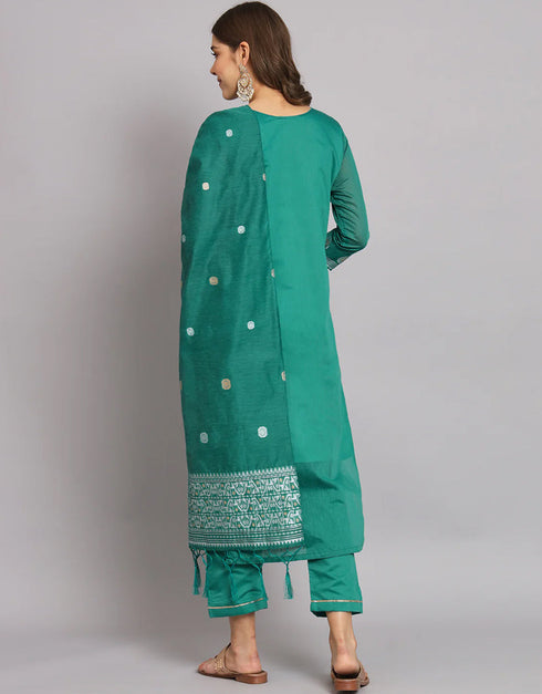 stylish rama cotton silk trendy fashioner readymade suit collection with rama cotton silk rt9055-185479 Back View