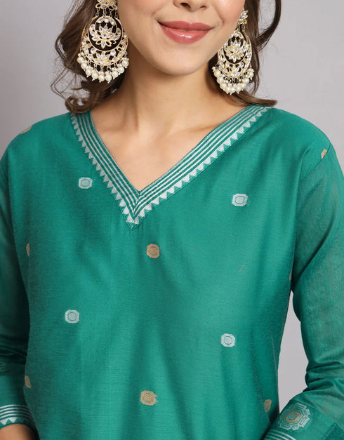 stylish rama cotton silk trendy fashioner readymade suit collection with rama cotton silk rt9055-185479 Side View