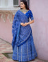 glamorous blue silk traditional wear women's heavy lehenga choli collection with blue silk rt9064-185523 Close-up View