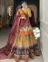 contemporary multi silk traditional wear women's heavy lehenga choli collection with multi silk rt9065-185524 Close-up View