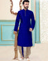Royal Blue Kurta Dhupion Silk Dhoti