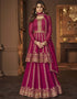Pink Blooming Georgette Suit Lehenga