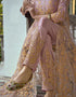 Heavy Butterfly Net Dusty Pink Salwar Kameez Suit Anarkali Bottom Salwar Kameez