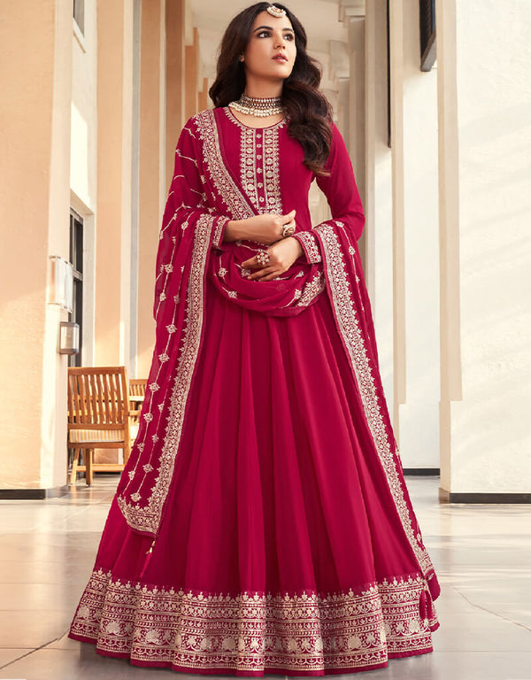 Ranipink Georgette Anarkali Salwar Suit