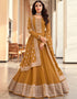 Mustard Georgette Anarkali Salwar Suit