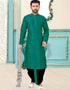 Rama Green Kurta Dhupion Silk Dhoti