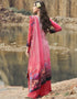 Dusty Pink Siya Crepe Digital Print Suit Palazzo Closure View