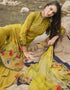 Mustard Yellow Siya Crepe Digital Print Suit Palazzo Closure View