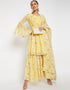 Yellow Poly Georegette Suit Sharara