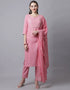 Pink Pure Cotton Suit Pant
