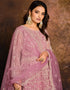 Pink Net Anarkali Anarkali Back View