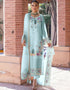 Sky Blue Faux Georgette Suit Pant