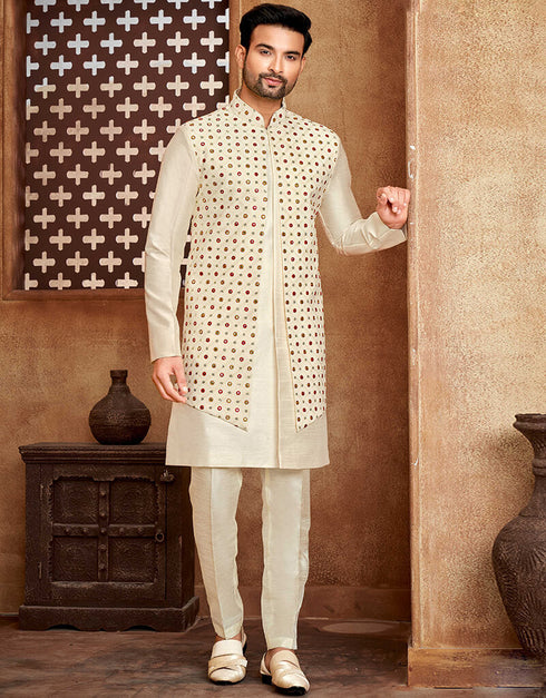 Pearl Bush Kurta Powder Silk Pant