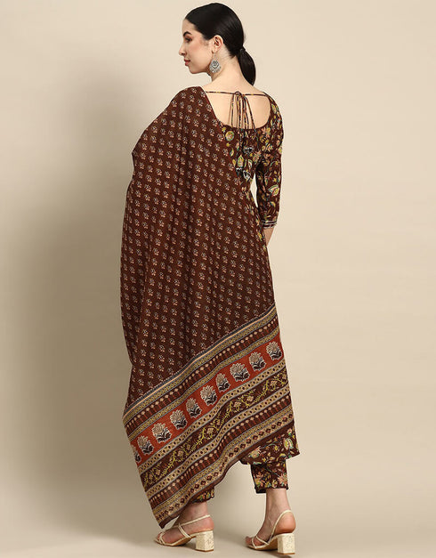 Metallic Bronze Pure Cotton Suit Pant Women