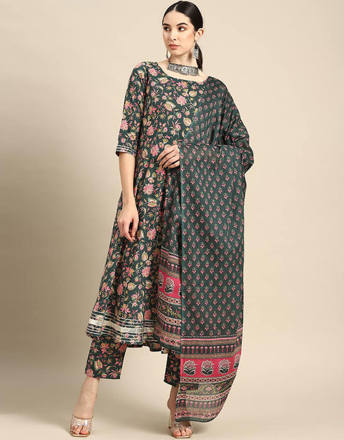 Mineral Green Pure Cotton Dress Pant