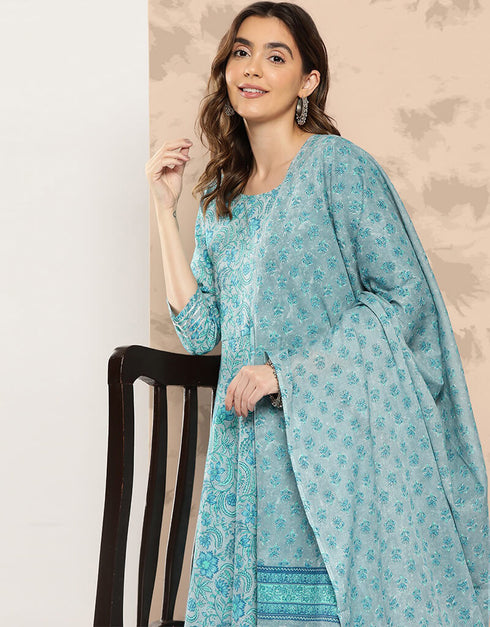 Gull Grey Pure Cotton Dress Pant