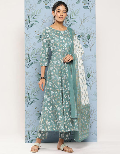 Cool Grey Pure Cotton Dress Pant Closure View