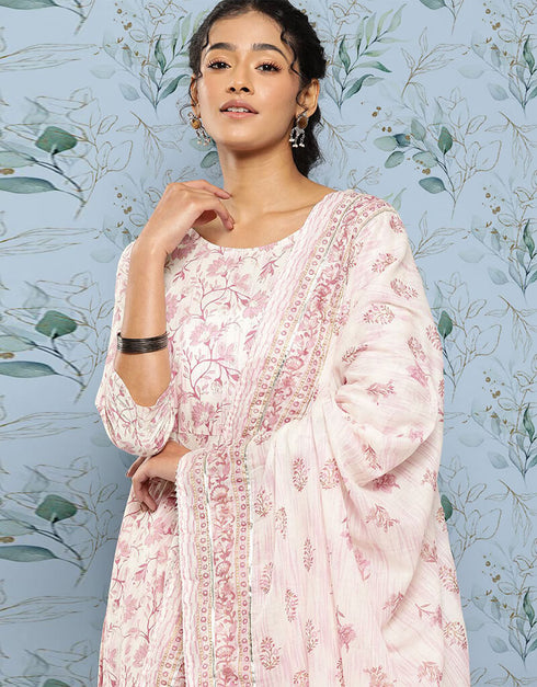 Cavern Pink Pure Cotton Dress Pant