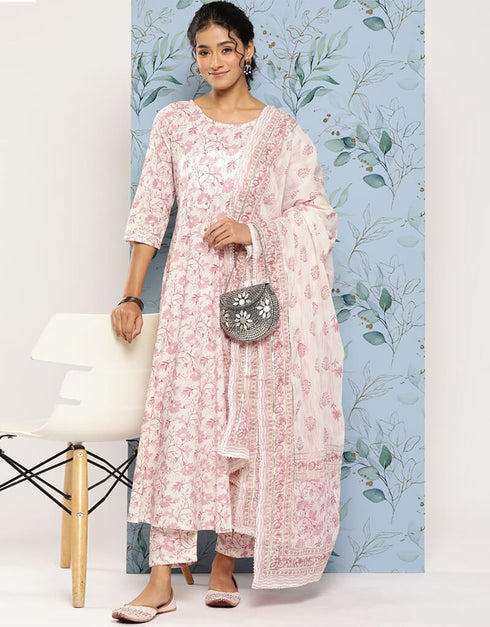 Cavern Pink Pure Cotton Dress Pant Closure View