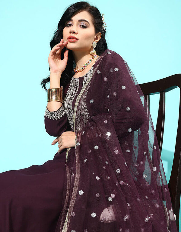 Woody Brown Viscos Rayon Straight Pant