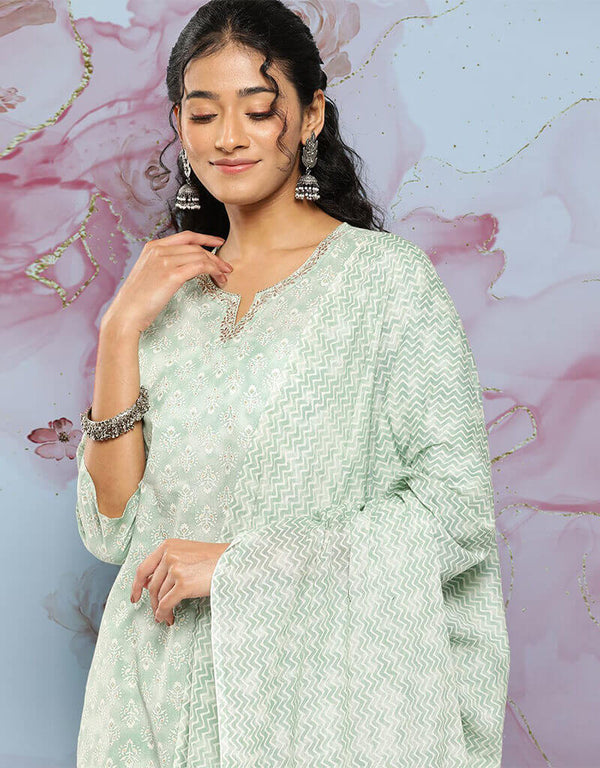 Quill Grey Pure Cotton Suit Pant