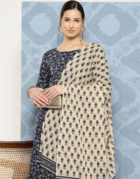 Dark Pure Cotton Straight Pant