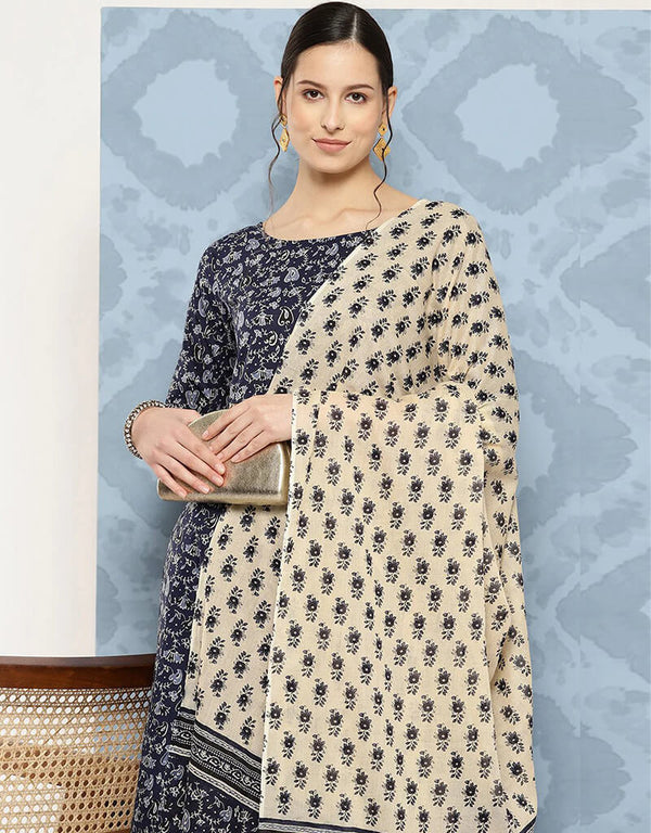 Dark Pure Cotton Straight Pant