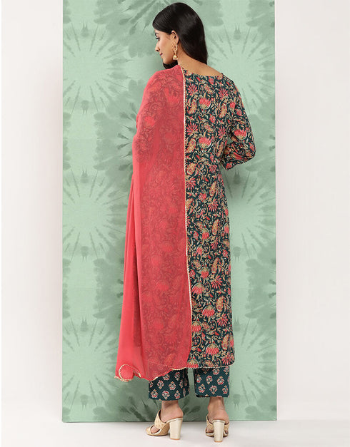 Pickled Bluewood Pure Cotton Straight Pant Women